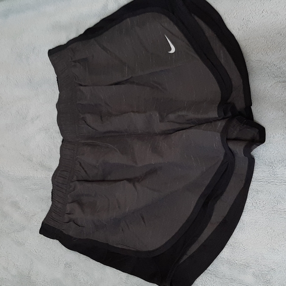 Nike gray and black dri-fit running shorts - Picture 1 of 5